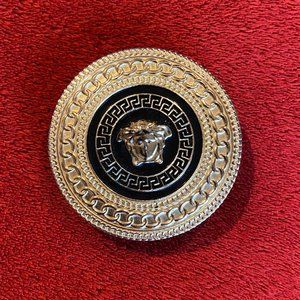Gianni Versace Vintage Gold Belt Buckle Medusa
